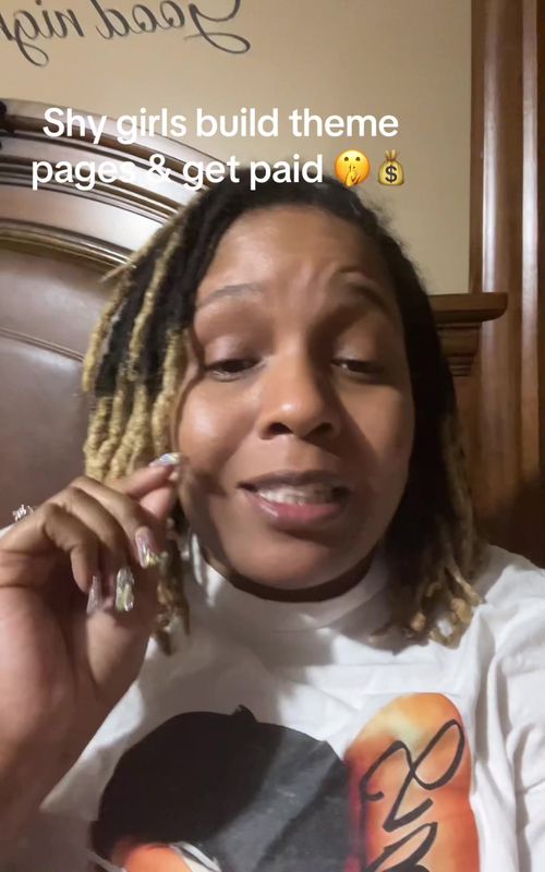Shy girls build theme pages & get paid 🤫💰 #makingmoneyonline #faceless #IG