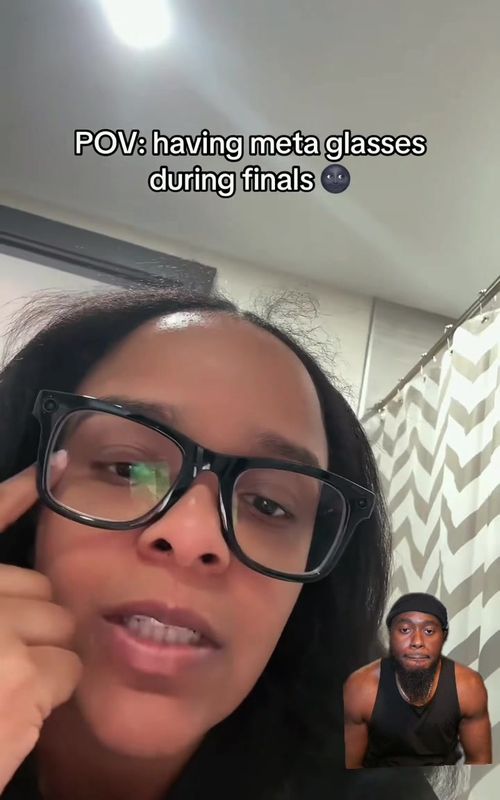 Should you be allowed to wear smart glasses during your finals? #greenscreenvide