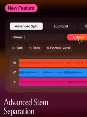 The cleanest stems you will ever extract. We aren’t just isolating frequencies a
