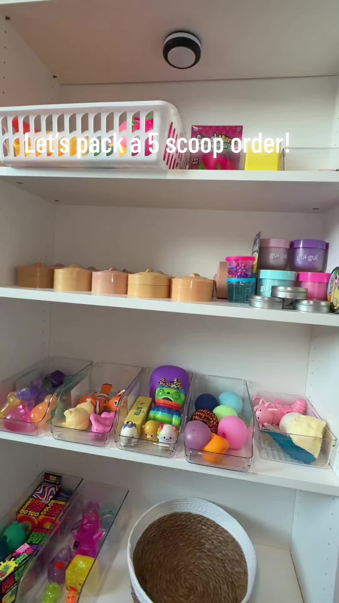 Let’s pack a five scoop order!!!💙💙💙💙#squishies #Blowthisup #viral #scoops #f