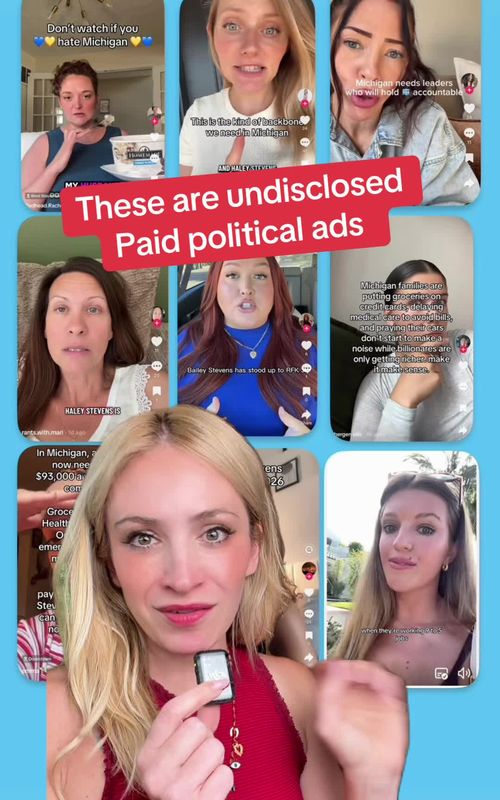 Michigan has a similar law as California and Texas – where any influencer that i
