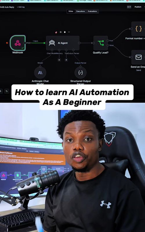 How to start AI automation as a complete beginner. Not Python. Not a $497 course