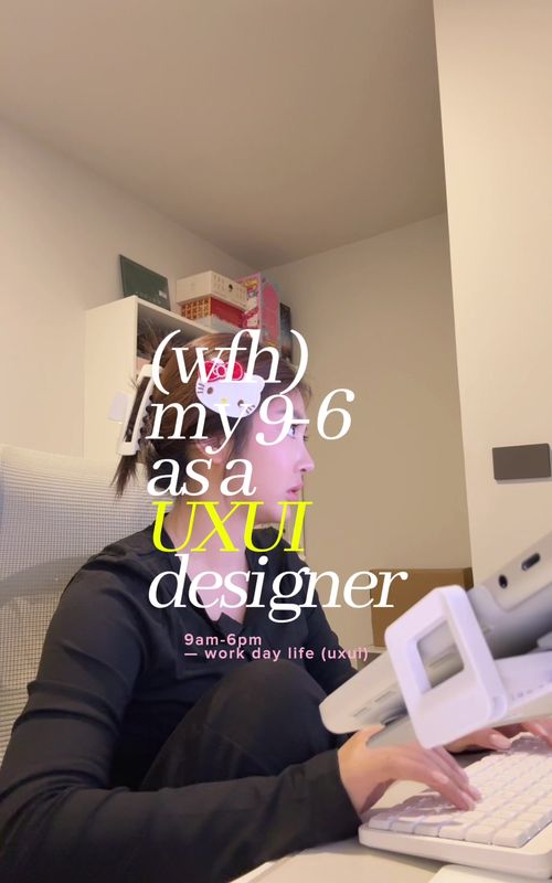work form home as a uxui designer 9am to 6pm 🙂↔️💻🙌🏻 #uxdesign #workformhome