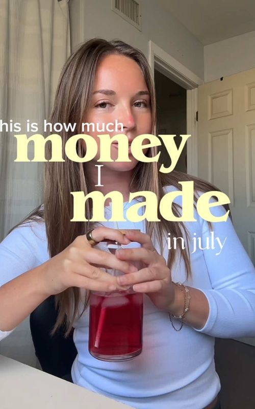 Let’s talk about how much money I made from social media in the month of July #h