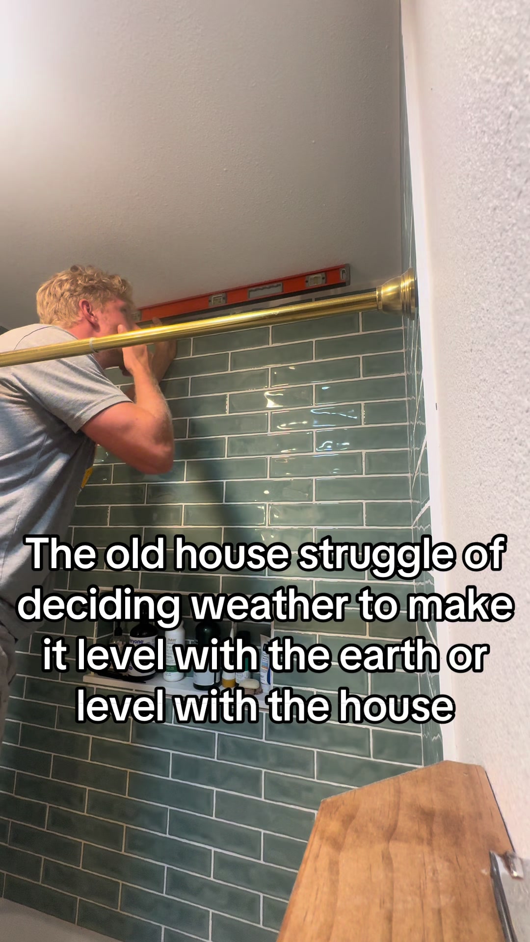 The joys of renovating an old home🙃 #construction #homeimprovement #carpenter #
