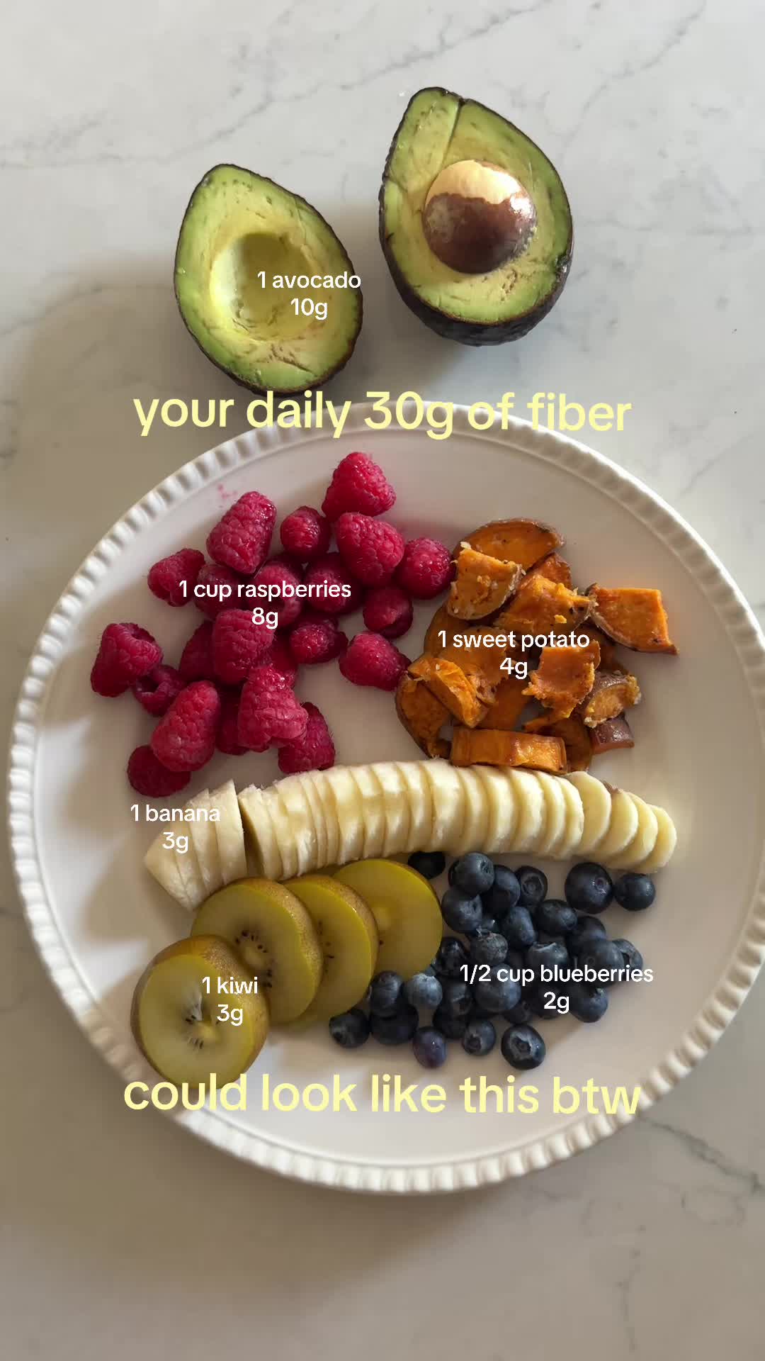 You’ve got a rainbow of options, so choose colorfully 🌈 #nutrition #fiber #fibe