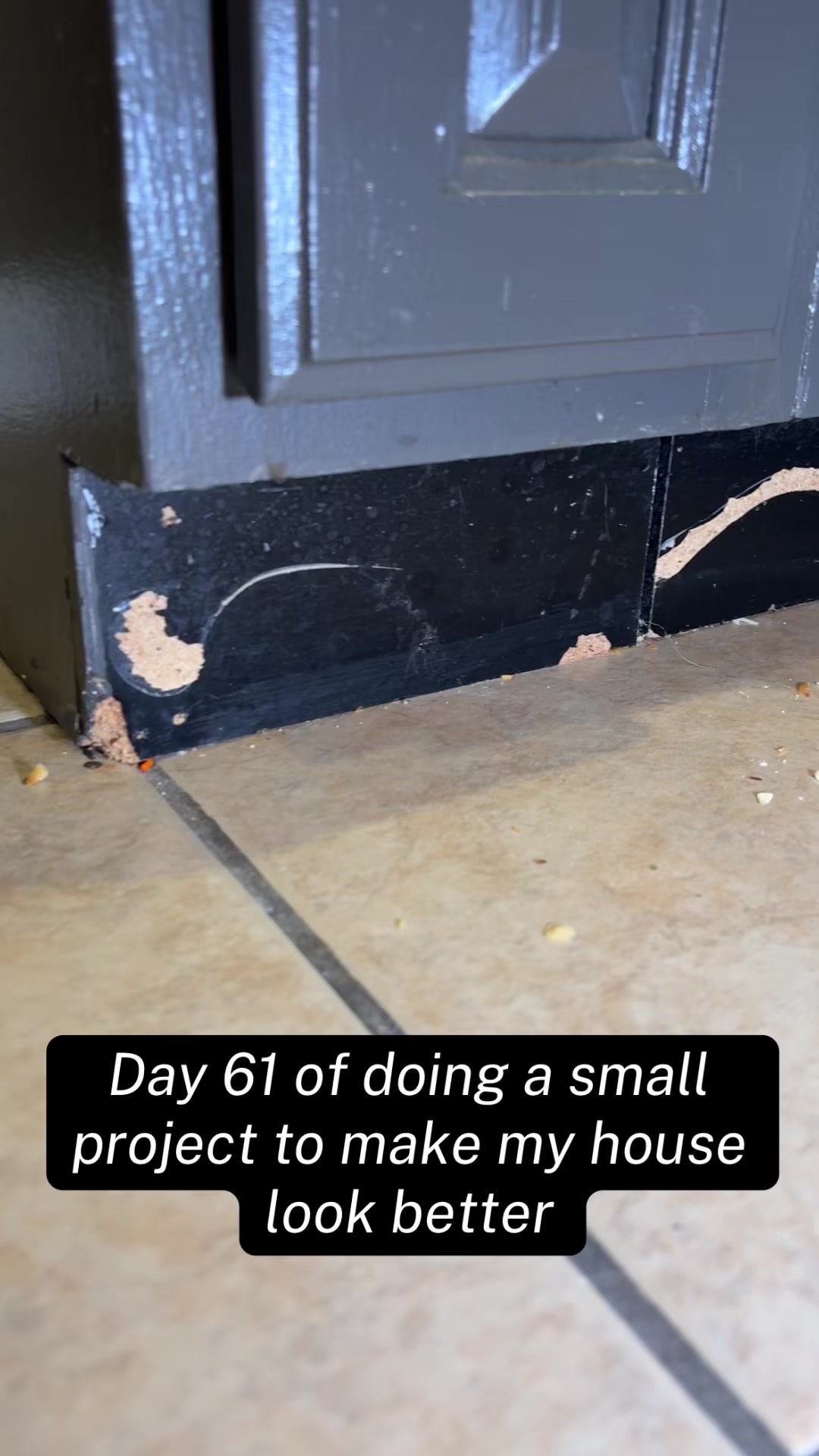 this has been an eyesore for like two years. Water damage ruined this spot and I