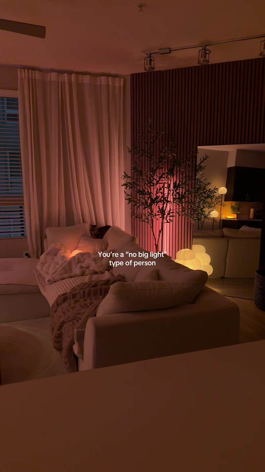 Never turning on the big light  #homedecor #cozylivingroom #cozyhome #livingroom