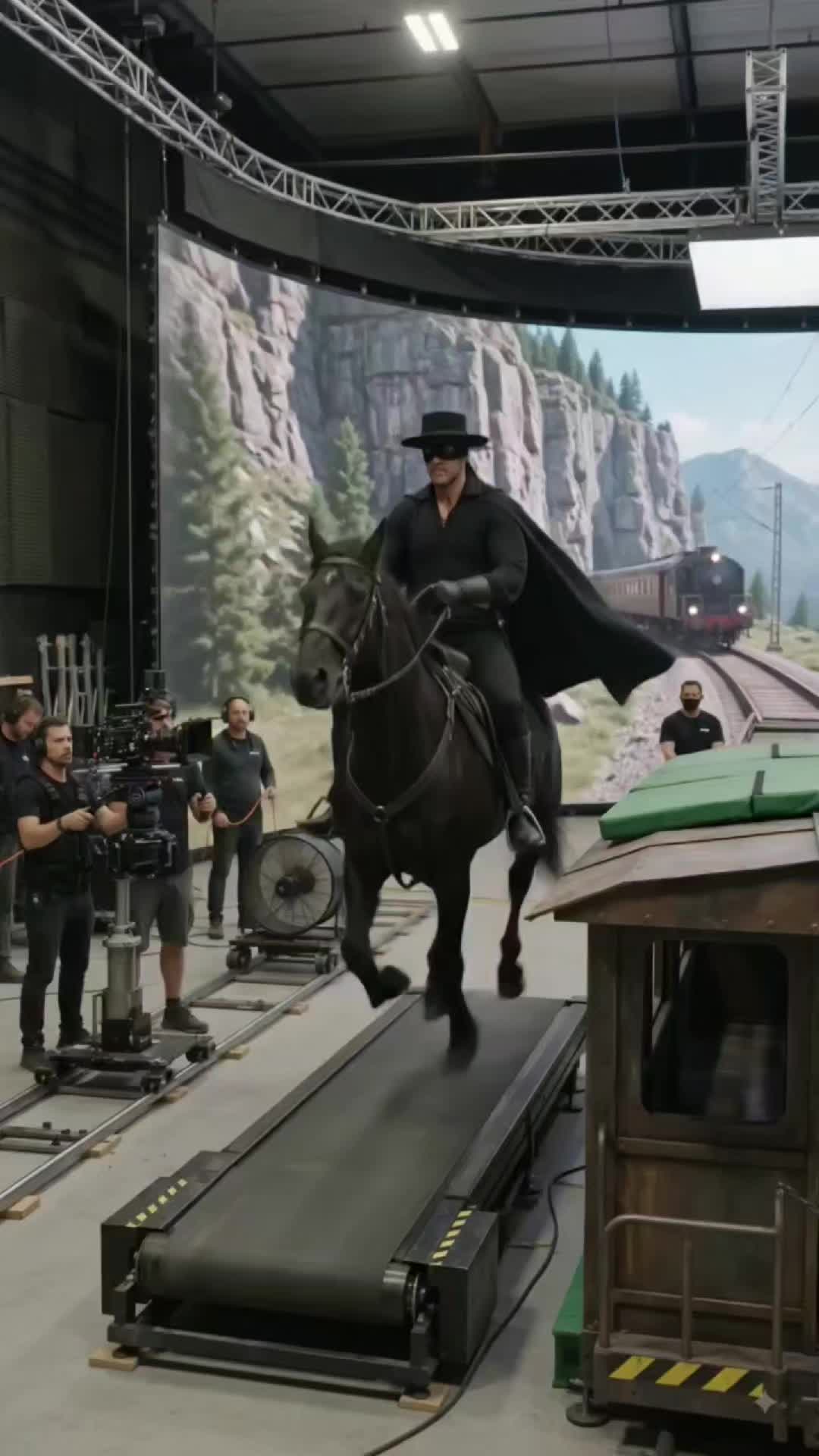 Virtual Production Magic: Zorro's Epic Horse Chase! 🐎⚔️ #VirtualProduction #Zor