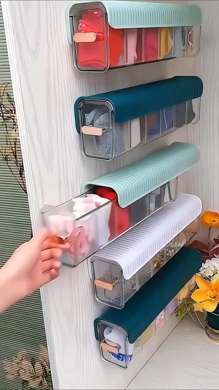 Wall storage to tidy your drawers. Must- have organizer for small spaces.#organi