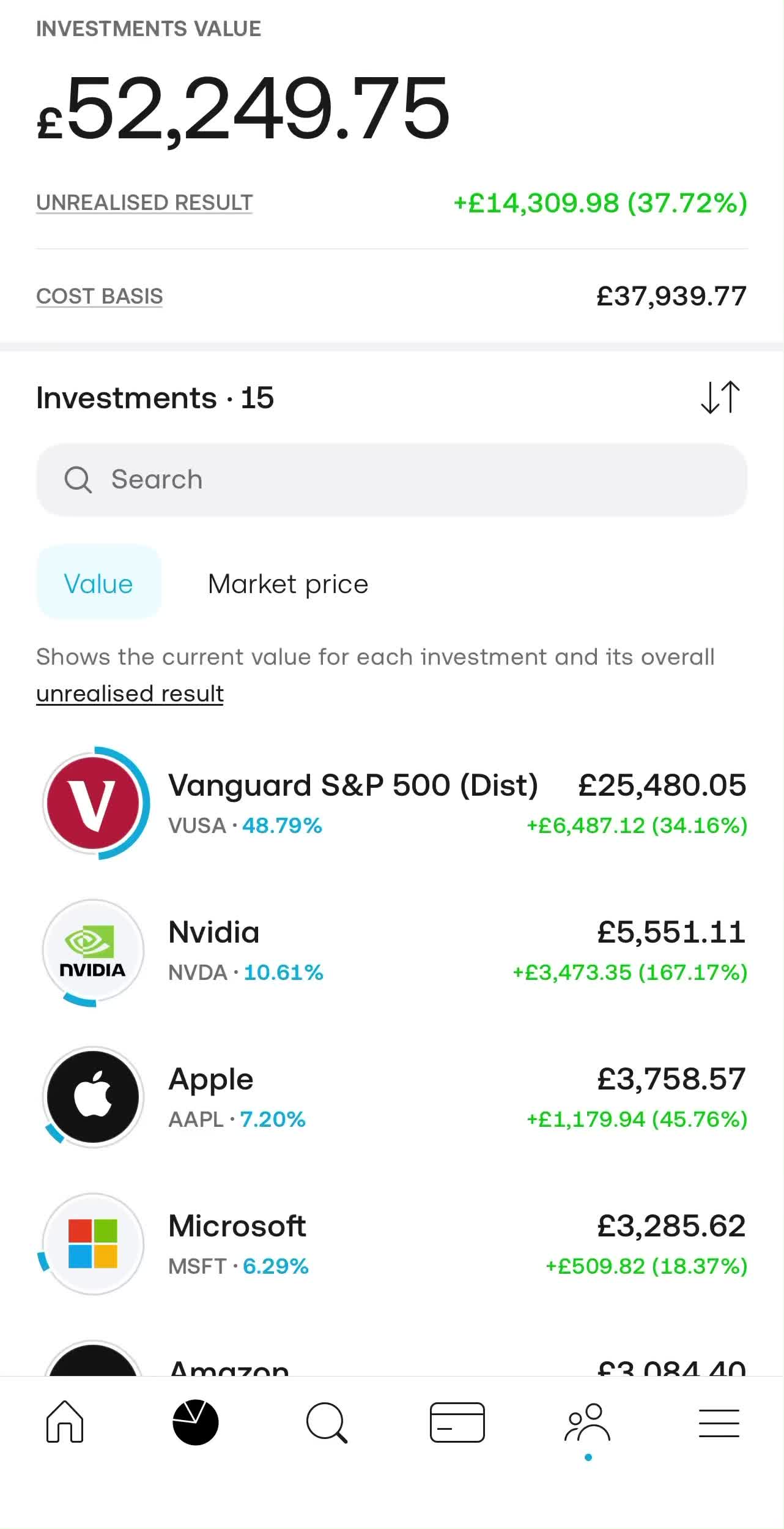 Showing my real portfolio and documenting the journey to £100,000  #investing #s
