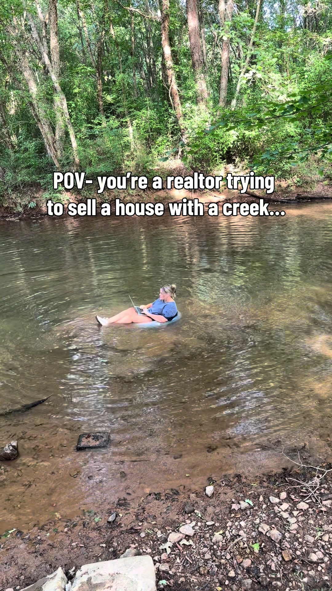 Karstyn Bishop- The Robbins Agency 📲256-335-5257 #creek #quiet #realtor #silly