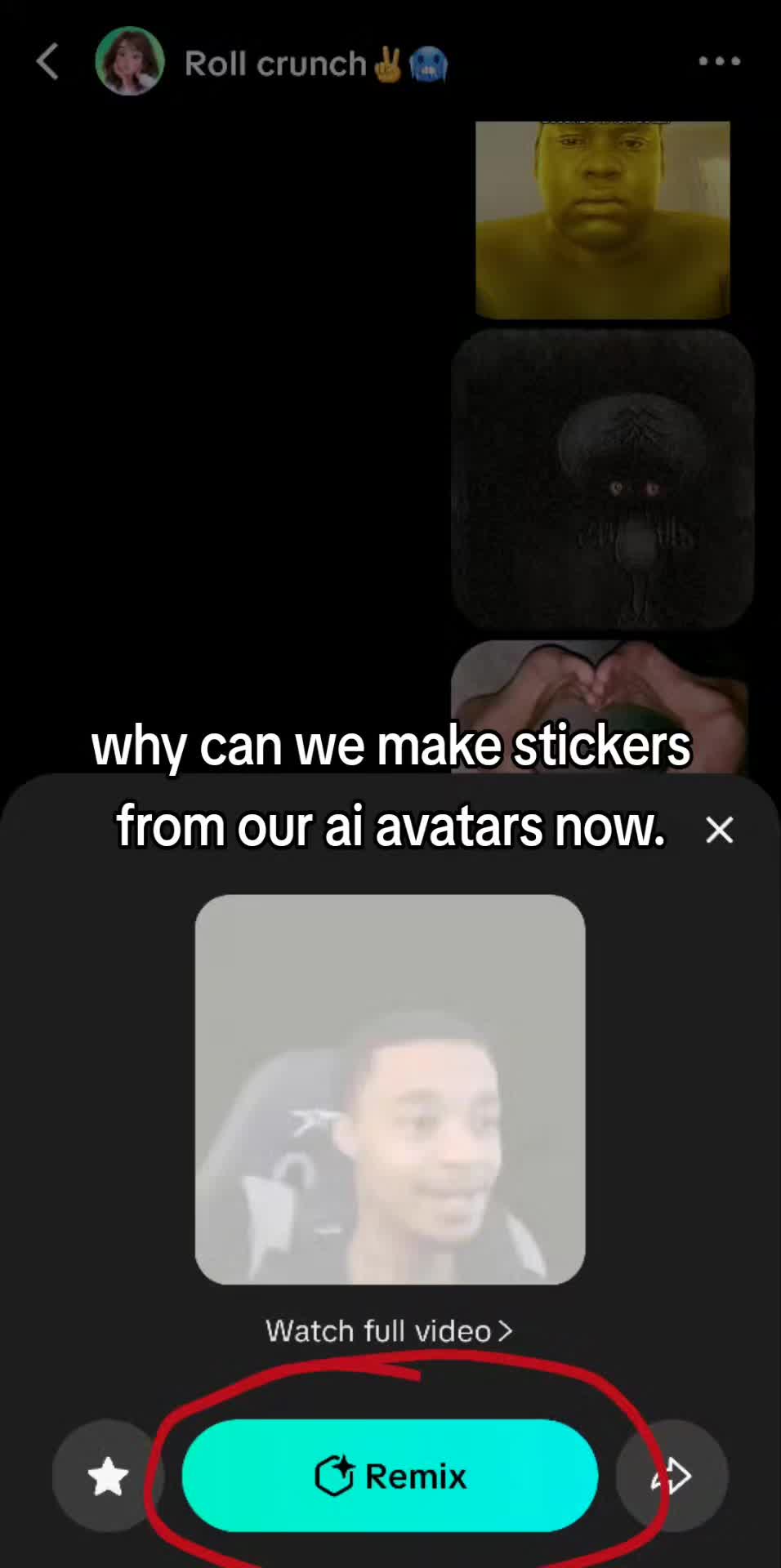 The fact it doesn't even make it any close to the sticker😭✌️ #funny #aiavatar #