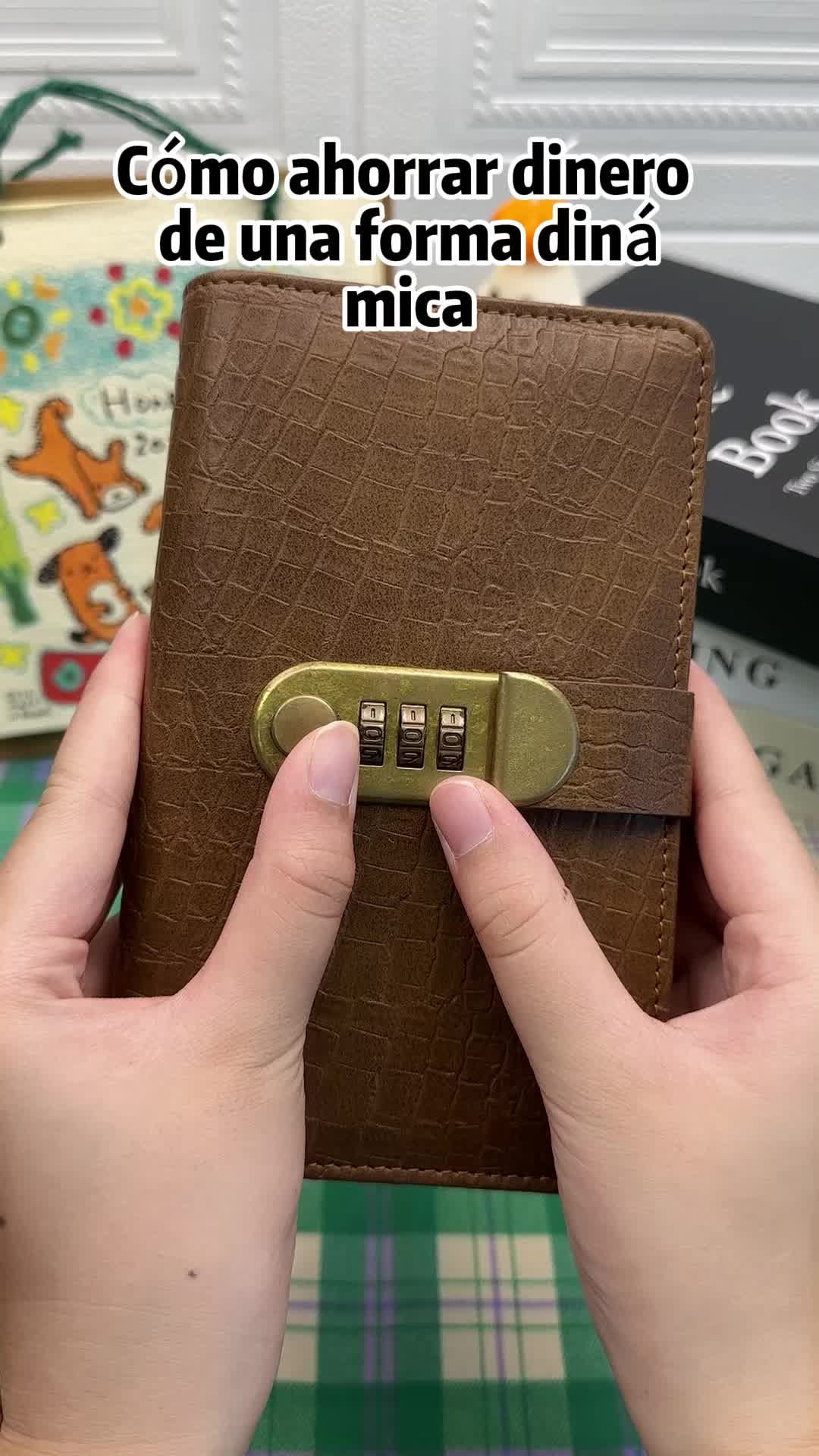 100-PAGE LOCKABLE SAVINGS BOOK TO HELP YOU ORGANIZE AND REACH YOUR SAVINGS GOALS