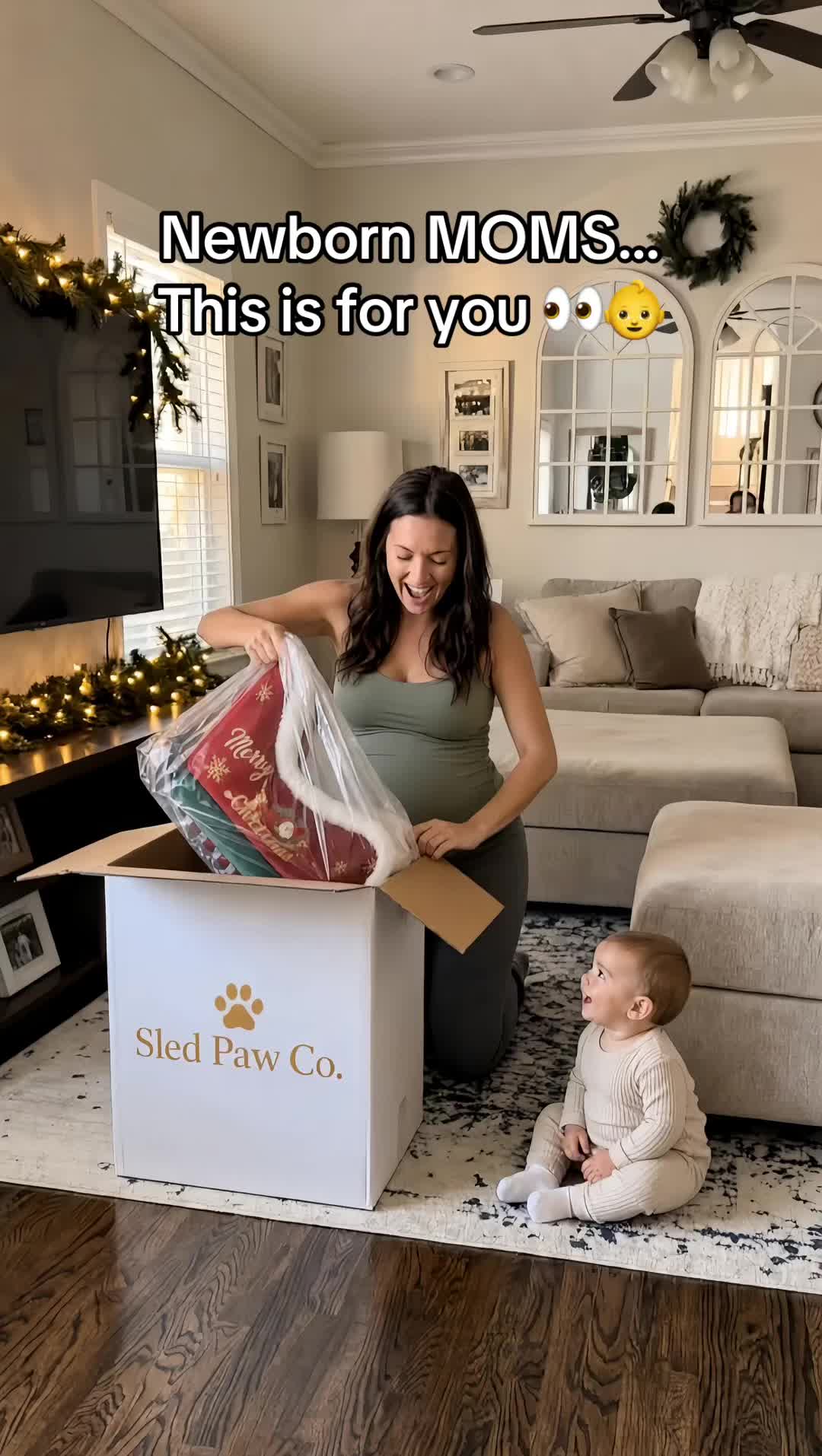 New moms comment "BABY" if you NEED one!🥹🫶 #baby #christmas #mom #newborn #new