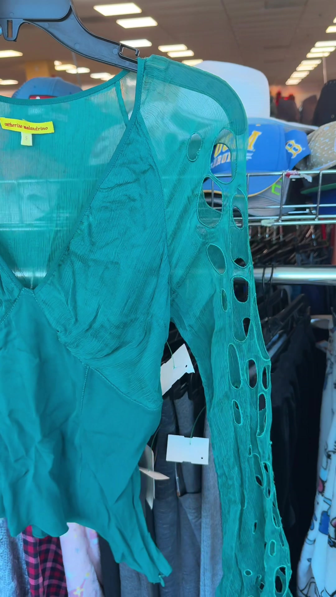 she had too many rips and tears 😭 but she was perfect… #thrifting #goodwill 