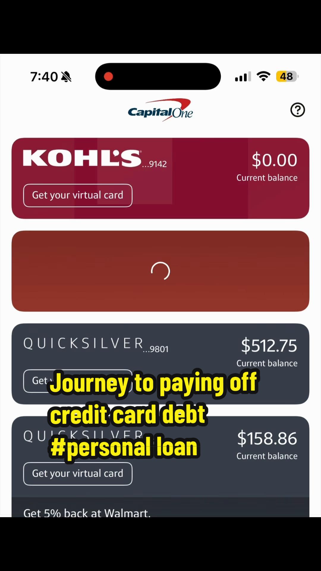 Paid off a total of 8 credit cards 🙌🏽💳✨ I realized that making the minimum pa